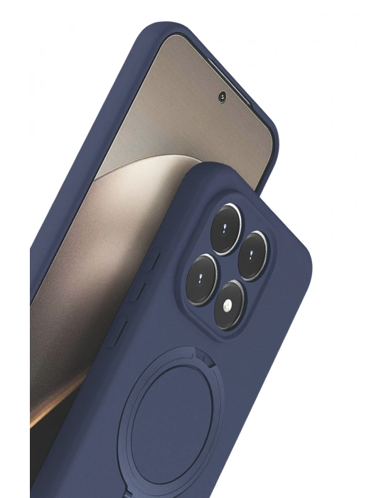 Newface Xiaomi Mi 15T Regal Magsafe Standlı Kapak - Lacivert