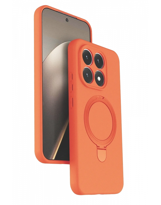 Newface Xiaomi Mi 15T Regal Magsafe Standlı Kapak - Turuncu