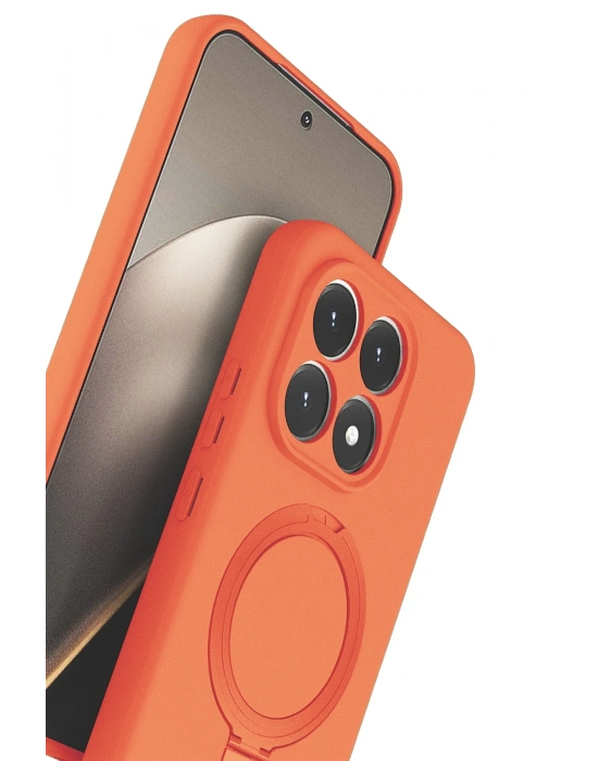 Newface Xiaomi Mi 15T Regal Magsafe Standlı Kapak - Turuncu