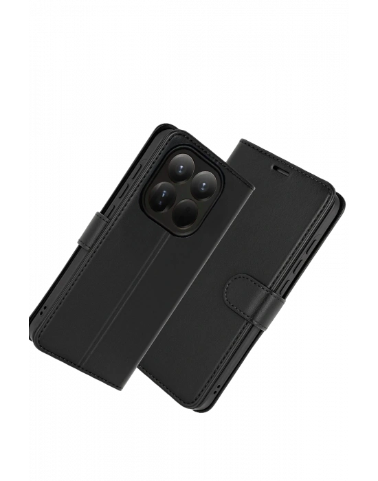 Newface Xiaomi Mi 15T Trend S Plus Kapaklı Kılıf - Siyah