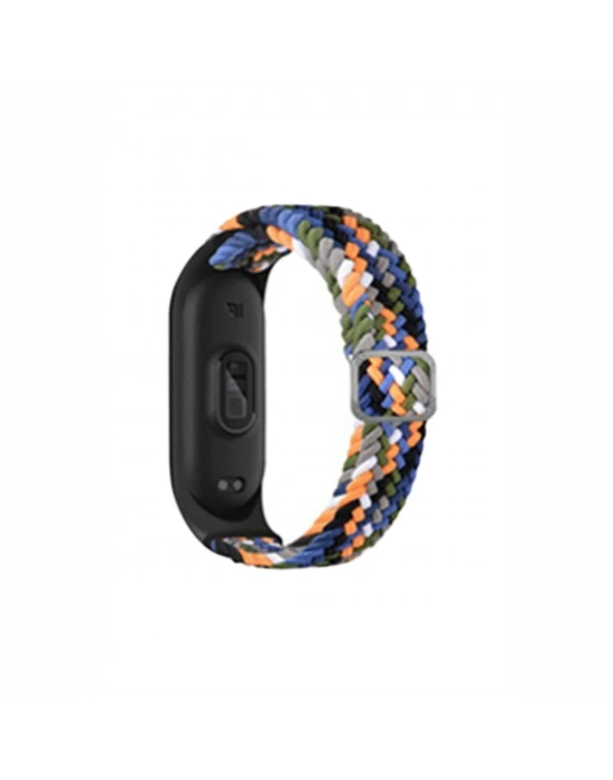 Newface Xiaomi Mi Band 4 Star Kordon - Gri-Turuncu
