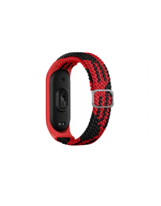 Newface Xiaomi Mi Band 4 Star Kordon - Kırmızı-Siyah