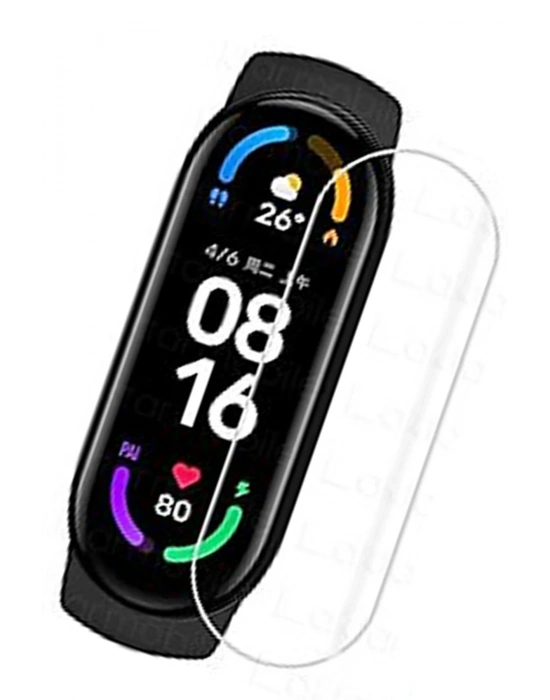 Newface Xiaomi Mi Band 6 Polymer Nano Ekran Koruyucu - Şeffaf