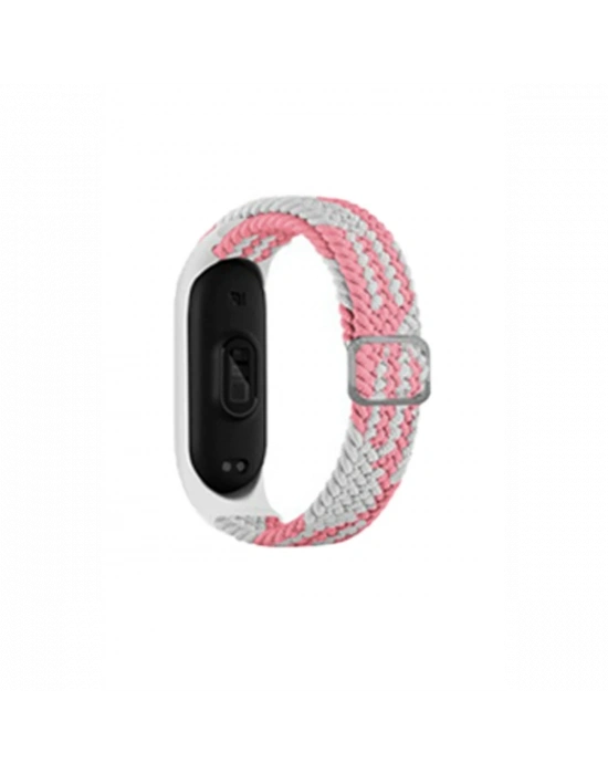 Newface Xiaomi Mi Band 6 Star Kordon - Pembe-Beyaz