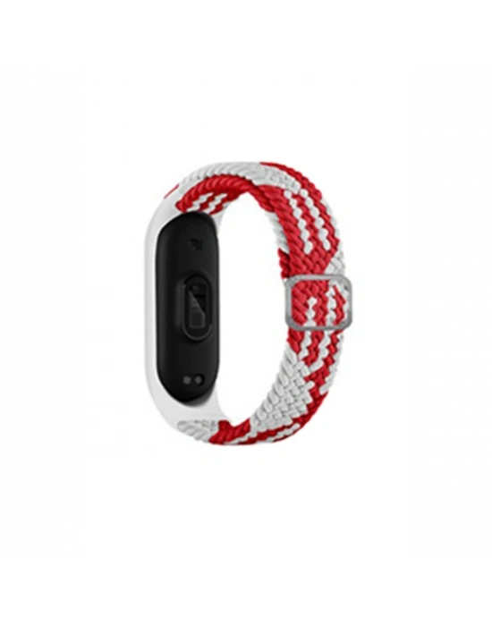 Newface Xiaomi Mi Band 7 Star Kordon - Beyaz-Kırmızı
