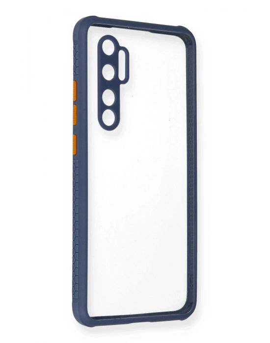 Newface Xiaomi Mi Note 10 Lite Kılıf Miami Şeffaf Silikon - Gri