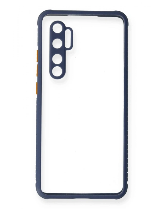 Newface Xiaomi Mi Note 10 Lite Kılıf Miami Şeffaf Silikon - Gri