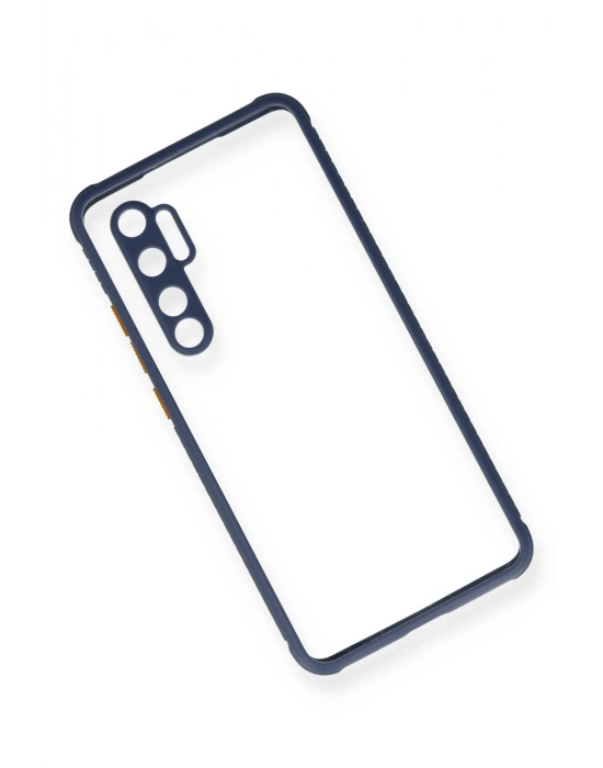 Newface Xiaomi Mi Note 10 Lite Kılıf Miami Şeffaf Silikon - Gri