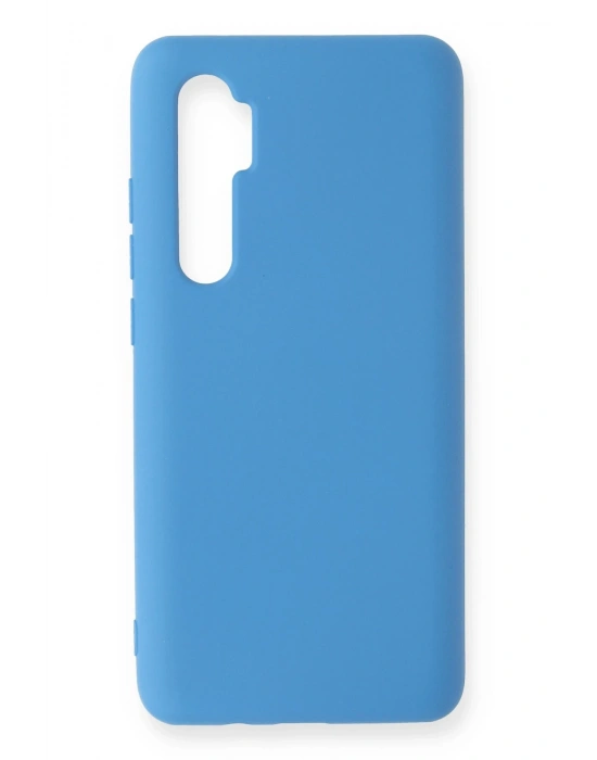 Newface Xiaomi Mi Note 10 Lite Kılıf Nano içi Kadife Silikon - Mavi