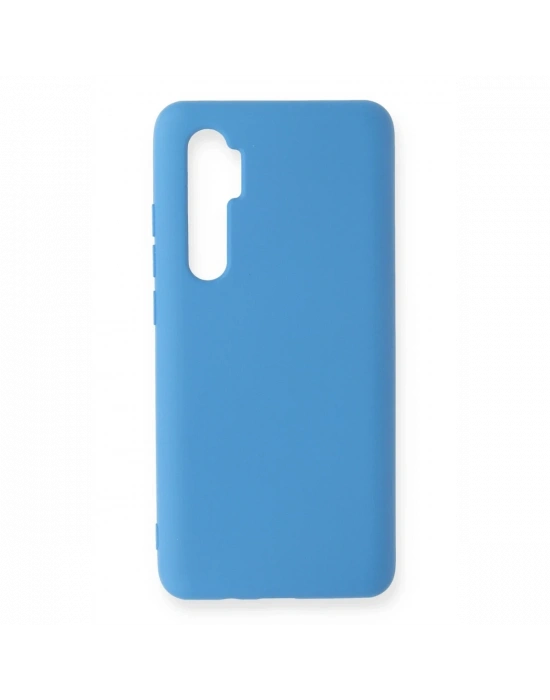 Newface Xiaomi Mi Note 10 Lite Kılıf Nano içi Kadife Silikon - Mavi