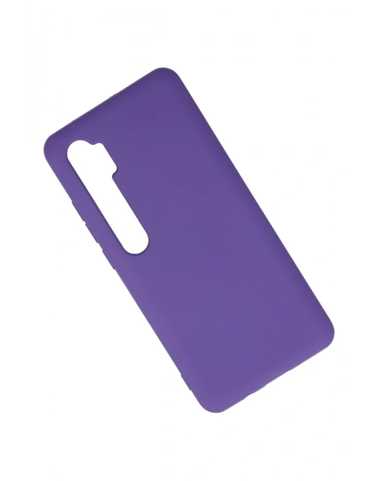 Newface Xiaomi Mi Note 10 Lite Kılıf Nano içi Kadife Silikon - Mor