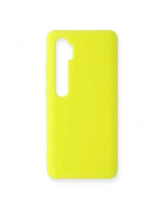 Newface Xiaomi Mi Note 10 Lite Kılıf Nano içi Kadife Silikon - Sarı