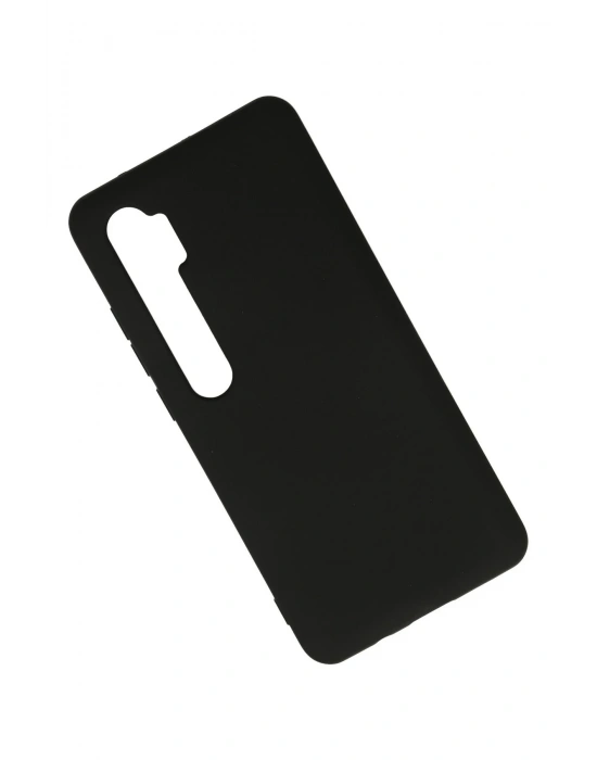 Newface Xiaomi Mi Note 10 Lite Kılıf Nano içi Kadife Silikon - Siyah
