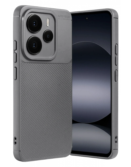 Newface Xiaomi Note 14 5G Auto Focus Karbon Kapak - Gri