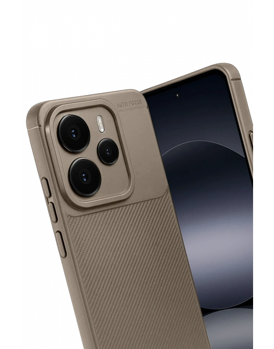 Newface Xiaomi Note 14 5G Auto Focus Karbon Kapak - Kahverengi