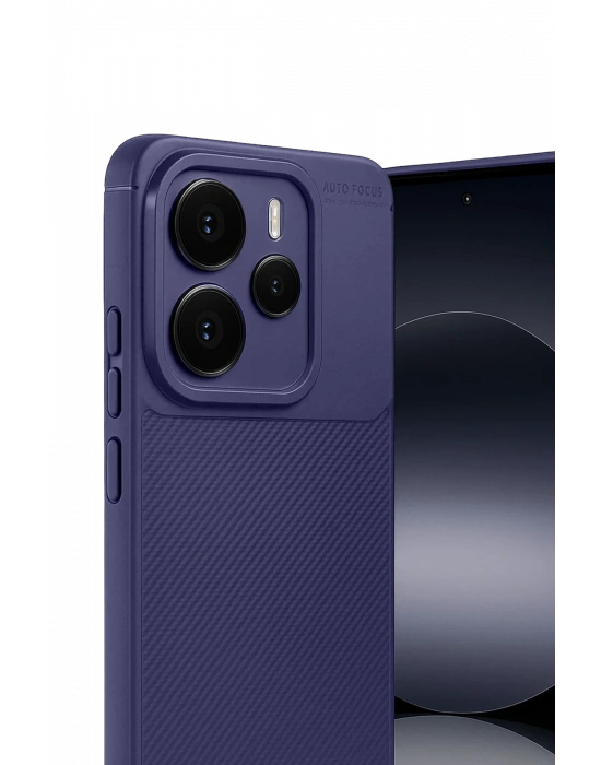 Newface Xiaomi Note 14 5G Auto Focus Karbon Kapak - Lacivert