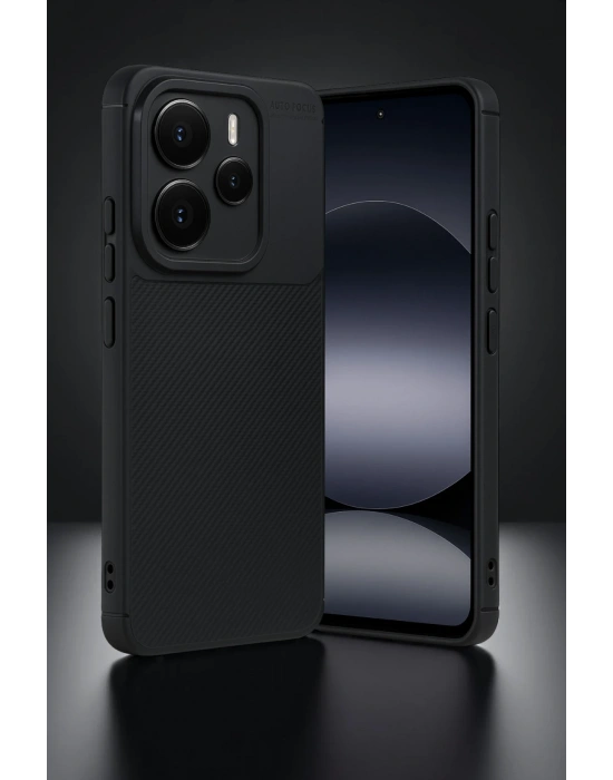 Newface Xiaomi Note 14 5G Auto Focus Karbon Kapak - Siyah