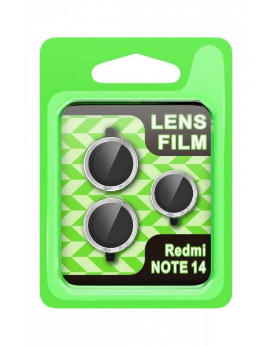 Newface Xiaomi Note 14 5G Raze Metal Kamera Lens - Gümüş