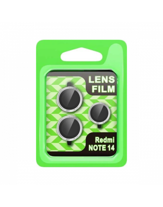 Newface Xiaomi Note 14 5G Raze Metal Kamera Lens - Gümüş