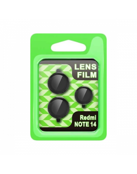 Newface Xiaomi Note 14 5G Raze Metal Kamera Lens - Siyah