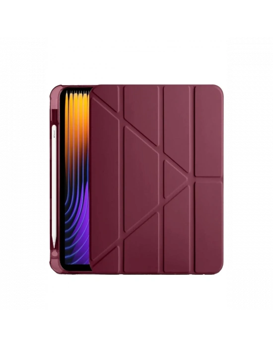 Newface Xiaomi Pad 7 Pro Kılıf Kalemlikli Mars Tablet Kılıfı - Mürdüm