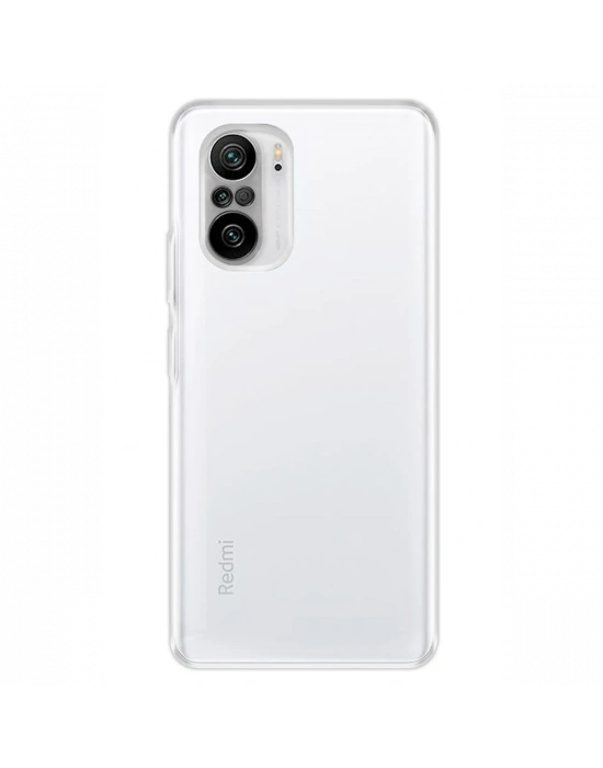 Newface Xiaomi Poco F3 Kılıf Deluxe 2mm Şeffaf Silikon - Şeffaf