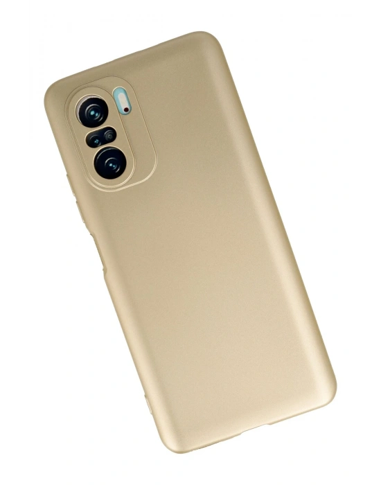 Newface Xiaomi Poco F3 Kılıf First Silikon - Gold