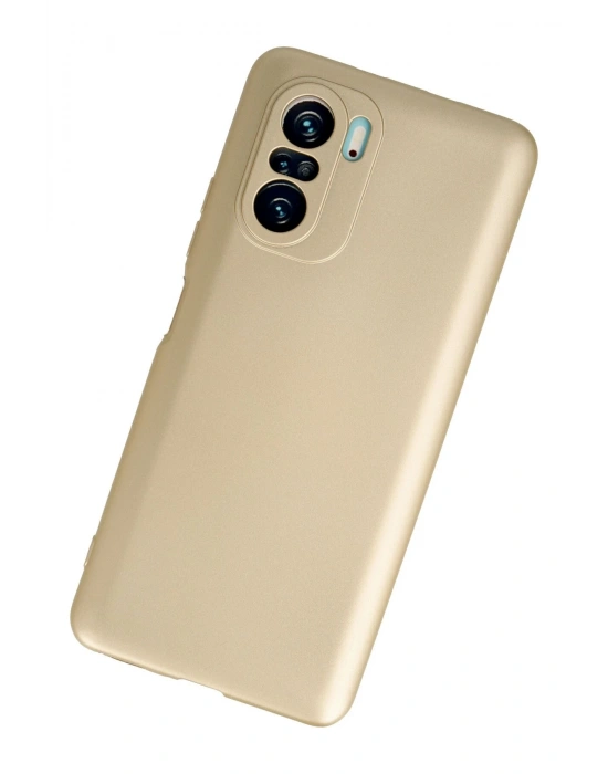 Newface Xiaomi Poco F3 Kılıf First Silikon - Gold