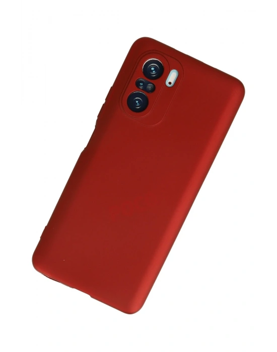 Newface Xiaomi Poco F3 Kılıf First Silikon - Kırmızı