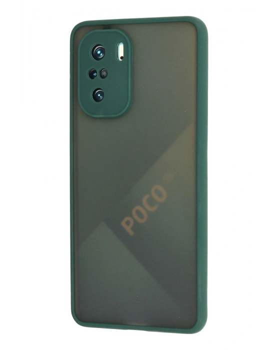 Newface Xiaomi Poco F3 Kılıf Montreal Silikon Kapak - Yeşil