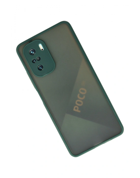 Newface Xiaomi Poco F3 Kılıf Montreal Silikon Kapak - Yeşil