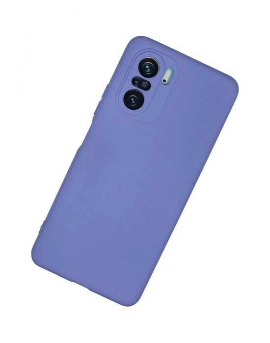 Newface Xiaomi Poco F3 Kılıf Nano içi Kadife Silikon - Lila