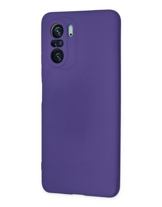 Newface Xiaomi Poco F3 Kılıf Nano içi Kadife Silikon - Mor