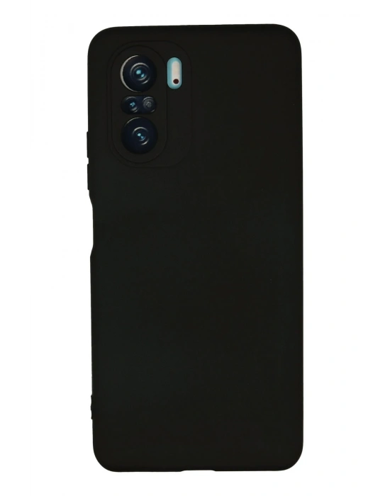 Newface Xiaomi Poco F3 Kılıf Nano içi Kadife Silikon - Siyah