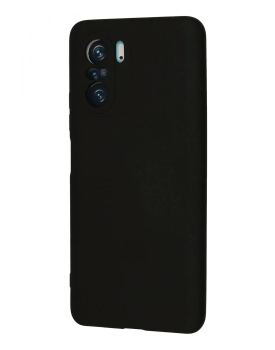 Newface Xiaomi Poco F3 Kılıf Nano içi Kadife Silikon - Siyah