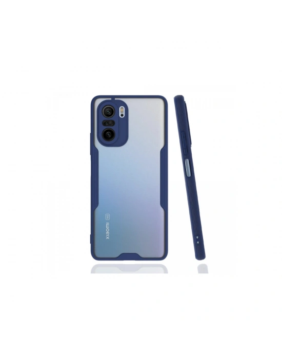 Newface Xiaomi Poco F3 Kılıf Platin Silikon - Lacivert