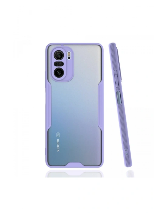 Newface Xiaomi Poco F3 Kılıf Platin Silikon - Lila