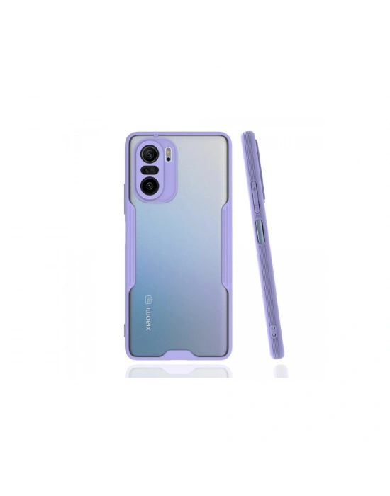 Newface Xiaomi Poco F3 Kılıf Platin Silikon - Lila