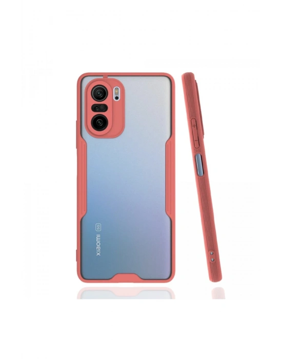 Newface Xiaomi Poco F3 Kılıf Platin Silikon - Pembe