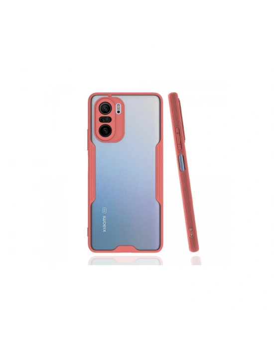 Newface Xiaomi Poco F3 Kılıf Platin Silikon - Pembe