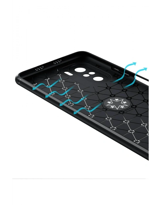 Newface Xiaomi Poco F3 Kılıf Range Yüzüklü Silikon - Mavi