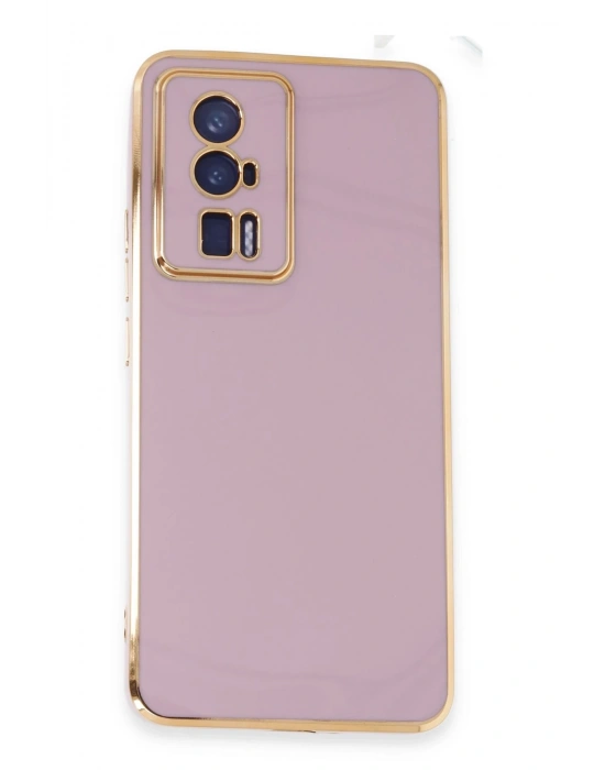 Newface Xiaomi Poco F5 Pro Kılıf Volet Silikon - Mor