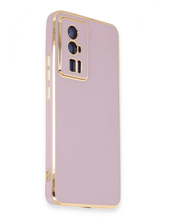 Newface Xiaomi Poco F5 Pro Kılıf Volet Silikon - Mor