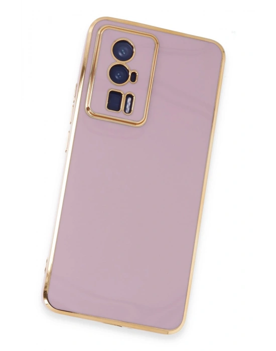 Newface Xiaomi Poco F5 Pro Kılıf Volet Silikon - Mor