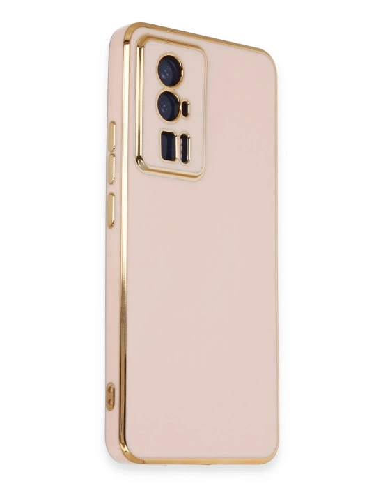 Newface Xiaomi Poco F5 Pro Kılıf Volet Silikon - Pembe