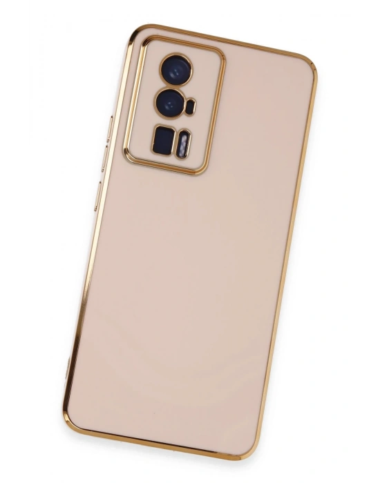 Newface Xiaomi Poco F5 Pro Kılıf Volet Silikon - Pembe