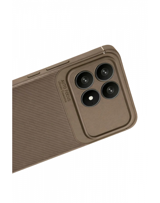 Newface Xiaomi Poco F8 Pro Auto Focus Karbon Kapak - Kahverengi