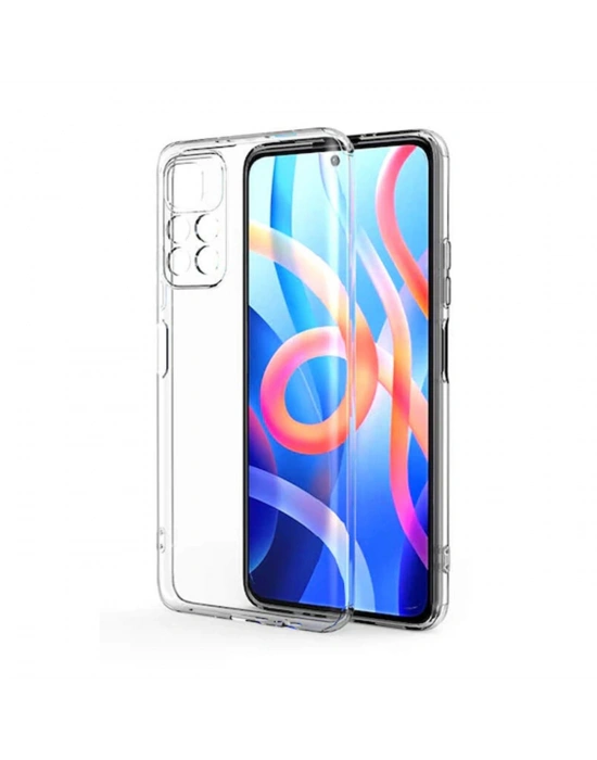 Newface Xiaomi Poco M4 Pro 4G Kılıf Lüx Şeffaf Silikon