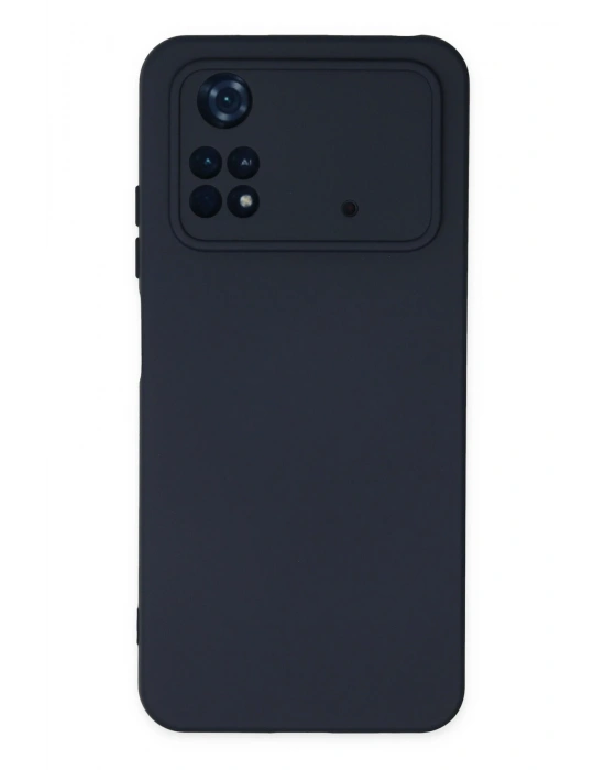 Newface Xiaomi Poco M4 Pro 4G Kılıf Nano içi Kadife Silikon - Lacivert