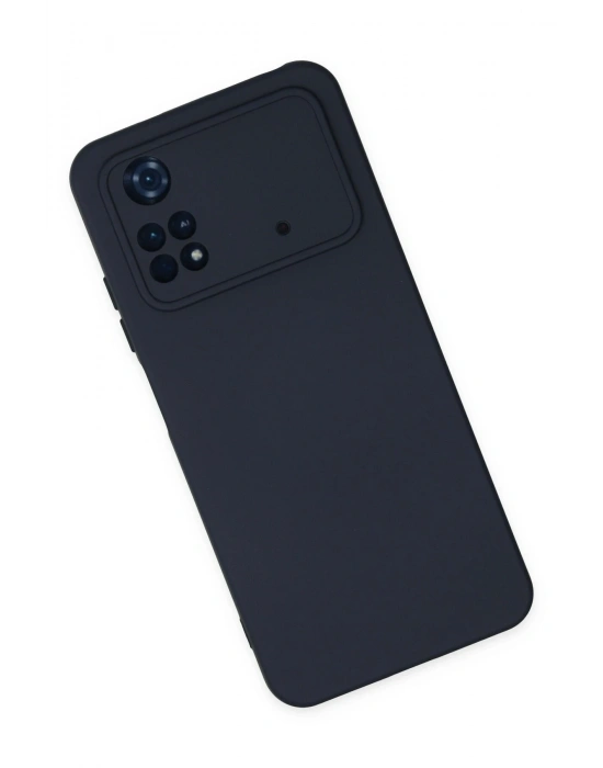 Newface Xiaomi Poco M4 Pro 4G Kılıf Nano içi Kadife Silikon - Lacivert